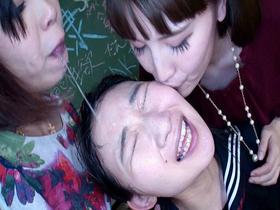 高粘度白濁唾顔舐めレズ　サンプル画像05